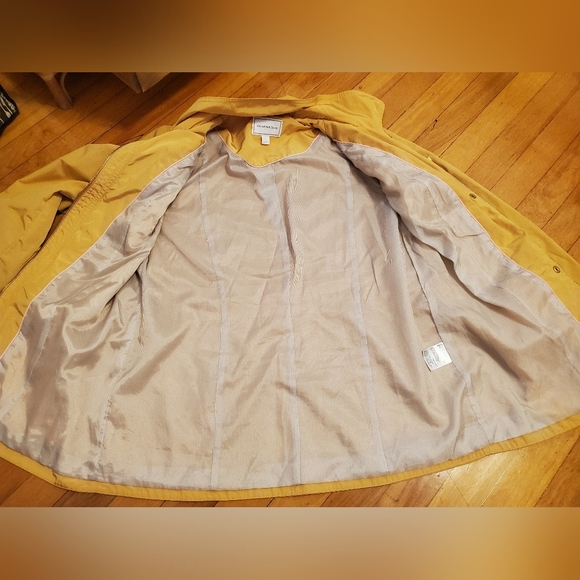 Charter Club Water Resistant jacket. Rain. Yellow. Women size M. No hood. - Picture 8 of 15